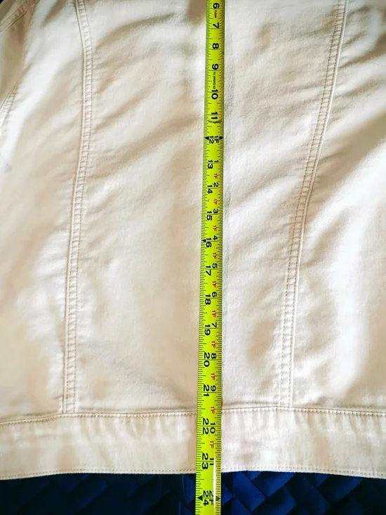 NWOT Buffalo David Bitton Cotton Women's Cream/Off-White Jacket Size L Stretchy - Picture 5 of 13